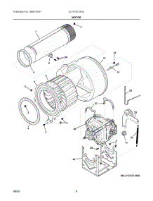 05 - Motor parts for Electrolux Dryer ELFG7437AG0 from AppliancePartsPros.com
