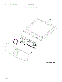 04 - Controls / Top Panel parts for Electrolux Dryer ELFG7437AT0 from AppliancePartsPros.com