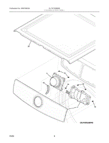 04 - Controls / Top Panel parts for Electrolux Dryer ELFG7626BW0 from AppliancePartsPros.com
