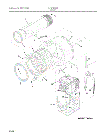 05 - Motor parts for Electrolux Dryer ELFG7626BW0 from AppliancePartsPros.com