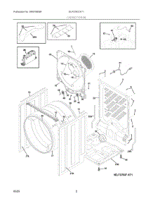 02 - Cabinet / Drum parts for Electrolux Dryer ELFG7637AT1 from AppliancePartsPros.com