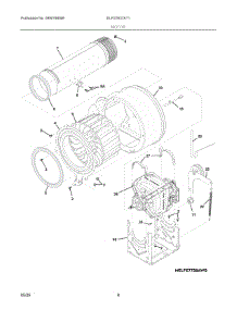 05 - Motor parts for Electrolux Dryer ELFG7637AT1 from AppliancePartsPros.com