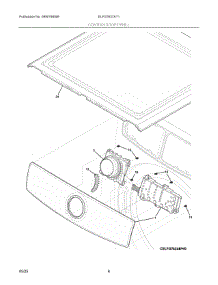 04 - Controls / Top Panel parts for Electrolux Dryer ELFG7637AT1 from AppliancePartsPros.com