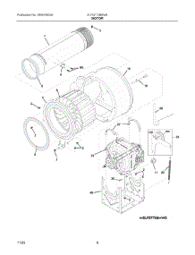 05 - Motor parts for Electrolux Dryer ELFG7738MW0 from AppliancePartsPros.com