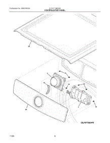 04 - Controls / Top Panel parts for Electrolux Dryer ELFG7738MW0 from AppliancePartsPros.com