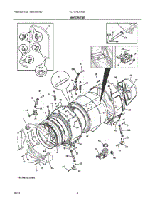 04 - Motor / Tub parts for Electrolux Washer ELFW7437AG0 from AppliancePartsPros.com