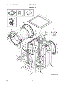 03 - Cabinet / Top parts for Electrolux Washer ELFW7437AW2 from AppliancePartsPros.com