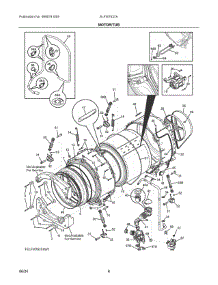 04 - Motor / Tub parts for Electrolux Washer ELFW7537AW1 from AppliancePartsPros.com