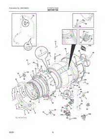04 - Motor / Tub parts for Electrolux Washer ELFW7537AW2 from AppliancePartsPros.com