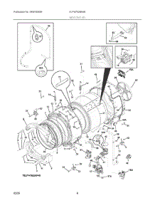 04 - Motor / Tub parts for Electrolux Washer ELFW7626BW0 from AppliancePartsPros.com