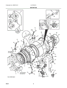 04 - Motor / Tub parts for Electrolux Washer ELFW7637AT1 from AppliancePartsPros.com