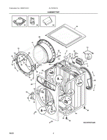 03 - Cabinet / Top parts for Electrolux Washer ELFW7637AT1 from AppliancePartsPros.com