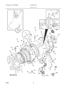 04 - Motor / Tub parts for Electrolux Washer ELFW7637AT2 from AppliancePartsPros.com
