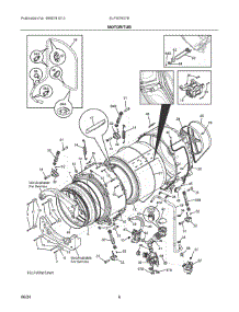 04 - Motor / Tub parts for Electrolux Washer ELFW7637BW1 from AppliancePartsPros.com