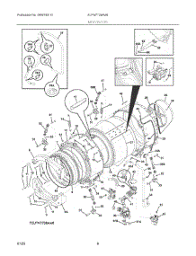 04 - Motor / Tub parts for Electrolux Washer ELFW7738AW0 from AppliancePartsPros.com