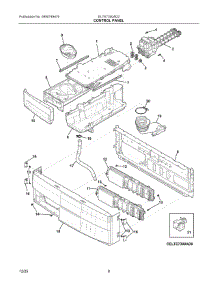 04 - Control Panel parts for Electrolux Dryer ELTE7300AD0 from AppliancePartsPros.com