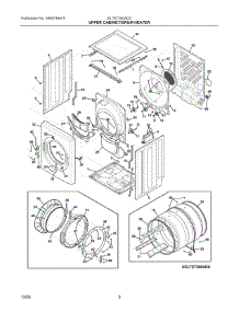 02 - Upper Cabinet / Drum Heater parts for Electrolux Dryer ELTE7300AD0 from AppliancePartsPros.com