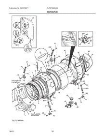 06 - Motor / Tub parts for Electrolux Dryer ELTE7300AW0 from AppliancePartsPros.com