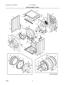 02 - Dryer Cabinet  /  Drum parts for Electrolux Dryer ELTE7300AW0 from AppliancePartsPros.com