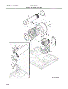 03 - Motor  /  Blower  /  Heater parts for Electrolux Dryer ELTE7300AW0 from AppliancePartsPros.com