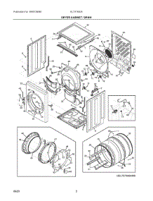 02 - Dryer Cabinet  /  Drum parts for Electrolux Dryer ELTE7600AW0 from AppliancePartsPros.com