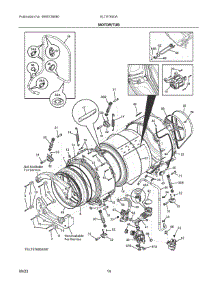 06 - Motor / Tub parts for Electrolux Dryer ELTE7600AW0 from AppliancePartsPros.com