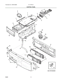 04 - Control Panel parts for Electrolux Dryer ELTE760CAT0 from AppliancePartsPros.com