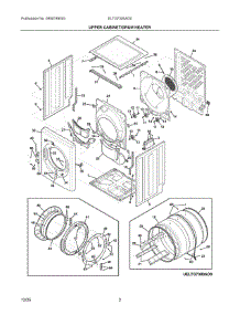 02 - Upper Cabinet / Drum Heater parts for Electrolux Dryer ELTG7300AD0 from AppliancePartsPros.com