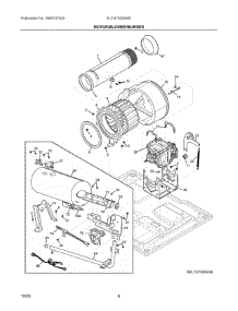 03 - Motor / Blower / Burner parts for Electrolux Dryer ELTG7300AW0 from AppliancePartsPros.com