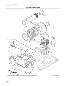 03 - Motor / Blower / Burner parts for Electrolux Dryer ELTG7600AT0 from AppliancePartsPros.com