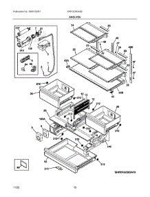 05 - Shelves parts for Electrolux Refrigerator ERFG2393AS0 from AppliancePartsPros.com