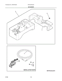 08 - Ice Maker parts for Electrolux Refrigerator ERFG2393AS4 from AppliancePartsPros.com