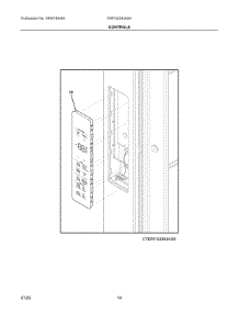 07 - Controls parts for Electrolux Refrigerator ERFG2393AS4 from AppliancePartsPros.com
