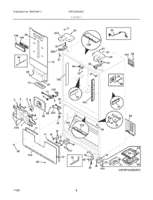 04 - Cabinet parts for Electrolux Refrigerator ERFG2393AS7 from AppliancePartsPros.com