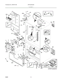 04 - Cabinet parts for Electrolux Refrigerator ERFG2393AS9 from AppliancePartsPros.com
