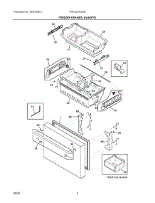 02 - Freezer Drawer, Baskets parts for Electrolux Refrigerator ERFG2393ASB from AppliancePartsPros.com
