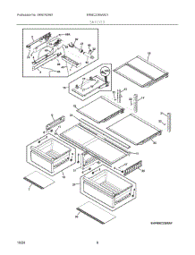 05 - Shelves parts for Electrolux Refrigerator ERMC2295AS01 from AppliancePartsPros.com