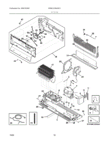 07 - System parts for Electrolux Refrigerator ERMC2295AS01 from AppliancePartsPros.com
