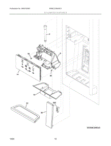 08 - Ice & Water Dispenser parts for Electrolux Refrigerator ERMC2295AS01 from AppliancePartsPros.com