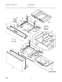 02 - Freezer Door parts for Electrolux Refrigerator ERMC2295AS02 from AppliancePartsPros.com