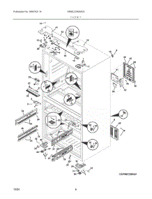 04 - Cabinet parts for Electrolux Refrigerator ERMC2295AS03 from AppliancePartsPros.com