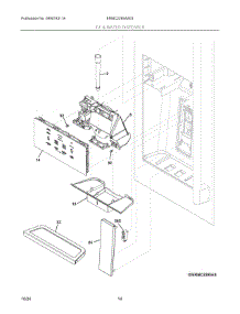 08 - Ice & Water Dispenser parts for Electrolux Refrigerator ERMC2295AS03 from AppliancePartsPros.com