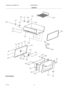 05 - Drawer parts for Electrolux Wall Oven EW30WD55QS from AppliancePartsPros.com