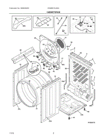 02 - Cabinet / Drum parts for Electrolux Dryer EWMED70JSS3 from AppliancePartsPros.com