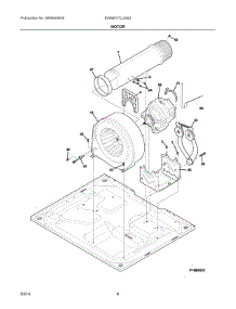 05 - Motor parts for Electrolux Dryer EWMED7CJSS3 from AppliancePartsPros.com