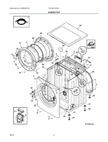 03 - Cabinet / Top parts for Electrolux Washer FAFS4073NW1 from AppliancePartsPros.com