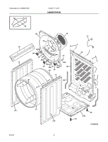 02 - Cabinet / Drum parts for Electrolux Dryer FAQG7111LW1 from AppliancePartsPros.com