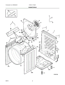 02 - Cabinet / Drum parts for Electrolux Dryer FARG1011MW1 from AppliancePartsPros.com
