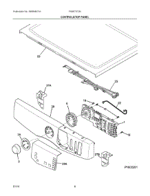 04 - Controls / Top Panel parts for Electrolux Dryer FASE7073NA3 from AppliancePartsPros.com