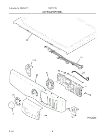 04 - Controls / Top Panel parts for Electrolux Dryer FASE7074NA3 from AppliancePartsPros.com